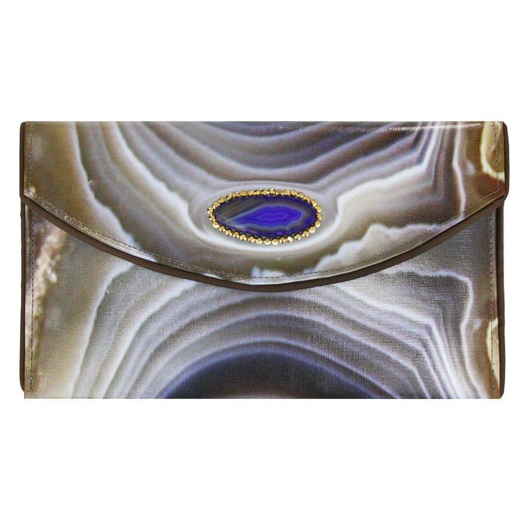 Kent Stetson Clutch: Geode Topaz 3 Kent Stetson Clutch: Geode Topaz