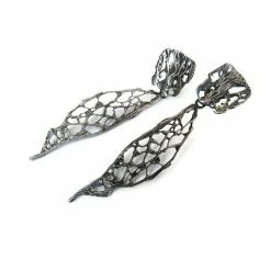 KimyaJoyas Earrings: Long Natural Pattern Jewelry