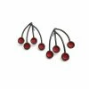 Jewelry KimyaJoyas Earrings: Red Enamel Sprouts