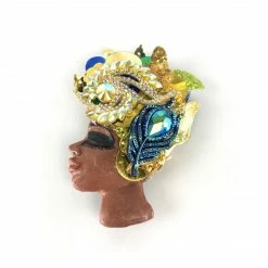 Krystal Bijoux Brooch: Feather