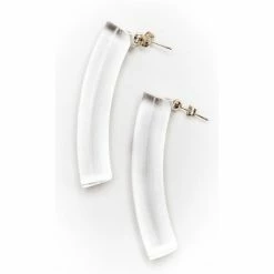 Laurent Guillot Elbow Earrings: Clear Jewelry