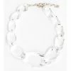 Jewelry Laurent Guillot Oval Necklace: Clear 2 Jewelry Laurent Guillot Oval Necklace: Clear