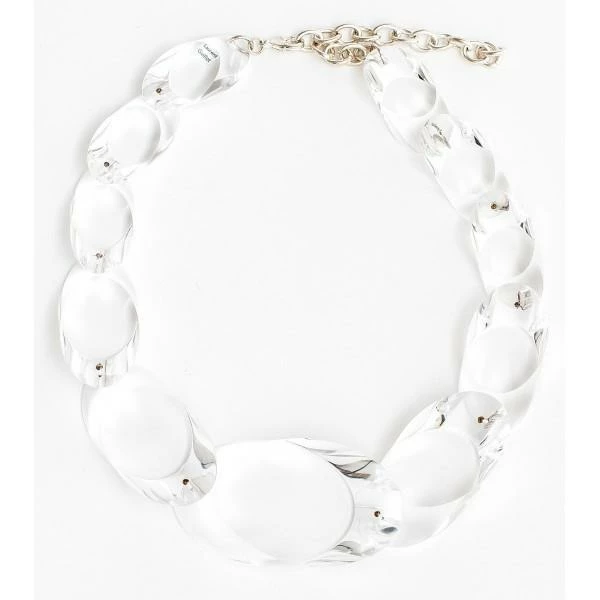 Jewelry Laurent Guillot Oval Necklace: Clear 3 Jewelry Laurent Guillot Oval Necklace: Clear