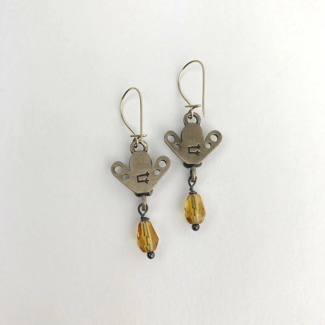 Chickenscratch Lil' Scratch Earrings: Honey Bee 4 Chickenscratch Lil' Scratch Earrings: Honey Bee