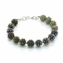 Linda May Studio Linda May Small Felt Necklace: Greys Jewelry