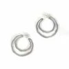 Lisa Crowder Earrings: Rough Cut Cutout Hoop Jewelry