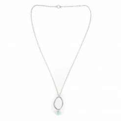 Lisa Crowder Necklace: Long Single Rough Cut With Stone Jewelry