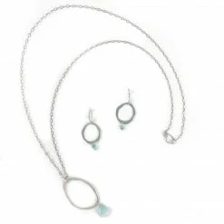 Lisa Crowder Necklace: Long Single Rough Cut With Stone Jewelry