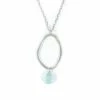 Lisa Crowder Necklace: Long Single Rough Cut With Stone Jewelry