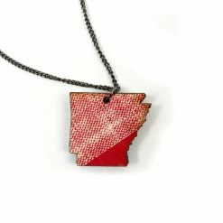 Made From Books: Arkansas Necklace Jewelry