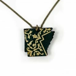 Made From Books: Arkansas Necklace Jewelry