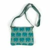 Malia Designs Bag: Aqua Elephant Mini Crossbody 2 Malia Designs Bag: Aqua Elephant Mini Crossbody