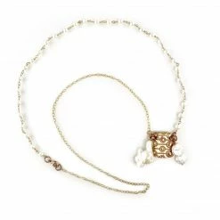 Jewelry Mary Allison Necklace: Bronze & Pearl