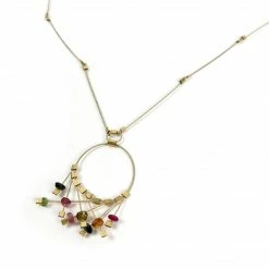 Meghan Patrice Riley Necklace: Firework, Tourmaline/Gold