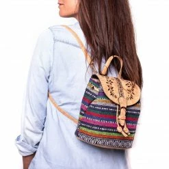 Meninas Bonitas Bag: Laser Cut Cork & Textile Backpack