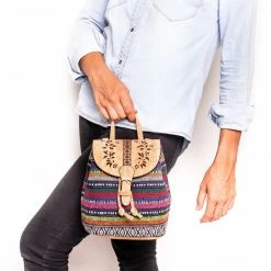 Meninas Bonitas Bag: Laser Cut Cork & Textile Backpack