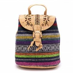 Meninas Bonitas Bag: Laser Cut Cork & Textile Backpack