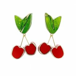 Morgan Hill Earrings: Super Duper Cherry