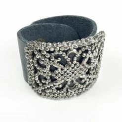 My Mothers Buttons Bracelet: French Steel Cut Buckle