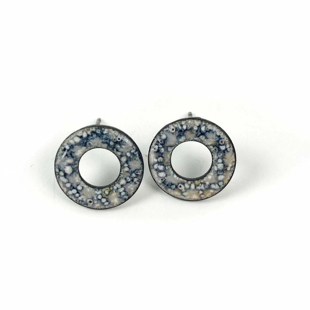Jewelry Myriad Of Mischief Enamel O-Studs: Speckle 3 Jewelry Myriad Of Mischief Enamel O-Studs: Speckle