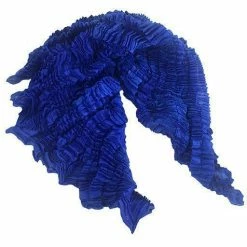 Nellie Rose Textiles Nellie Rose Silk Scarf: Bomaki Square, Cobalt Extras
