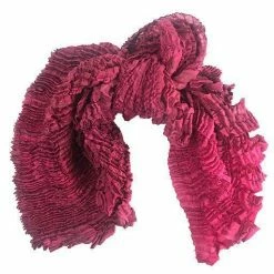 Nellie Rose Textiles Nellie Rose Silk Scarf: Bomaki Square, Raspberry Extras