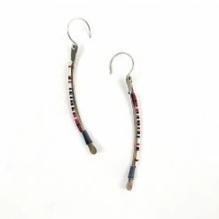 Olivia De Soria Earrings: Forged Tribal Line