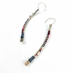 Olivia De Soria Earrings: Forged Tribal Line