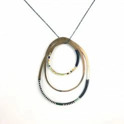 Olivia De Soria Necklace: Beaded Hoop