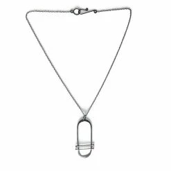 Jewelry Olivia De Soria Necklace: Oxidized Silver Oval