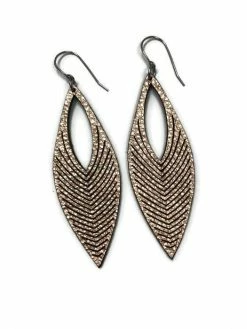 Oropopo Earrings: Chevron Jewelry
