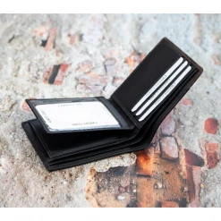 PRIMEHIDE Wallet: Black W/Brown RFID Wallets