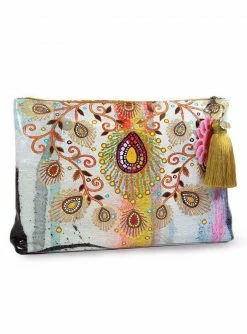 Papaya! Large Tassel Pouch Bags