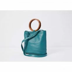 Payton James Bag: Mini Wood Bucket Tote Bags