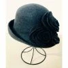 Pomegranate Moon Hat: Charcoal W/Roses Extras