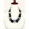Pomegranate Moon Necklace: Black & White Jewelry