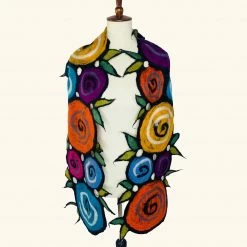 Pomegranate Moon Scarf: Cutwork