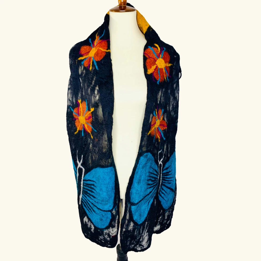 Pomegranate Moon Scarf: Monarch 5 Pomegranate Moon Scarf: Monarch