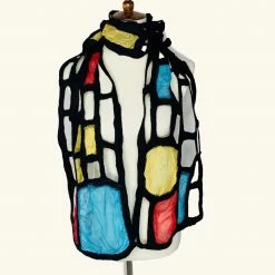 Extras Pomegranate Moon Scarf: Mondrian Inspired