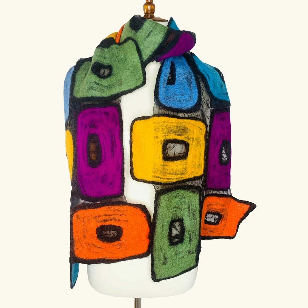 Pomegranate Moon Scarf: Square Work Extras 4 Pomegranate Moon Scarf: Square Work Extras