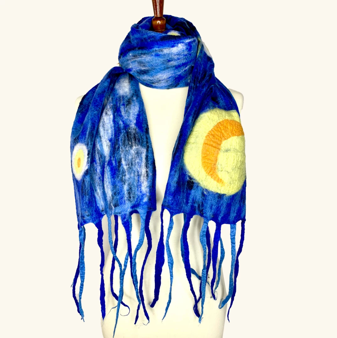 Pomegranate Moon Scarf: Van Gogh Extras 4 Pomegranate Moon Scarf: Van Gogh Extras
