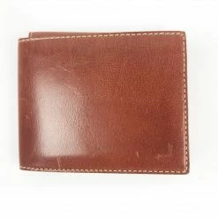 Pong Gaddi Tri-Fold Wallet: Tan Wallets