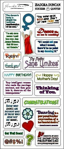 Unemployed Philosophers QN Card: Isadora Duncan 4 Unemployed Philosophers QN Card: Isadora Duncan