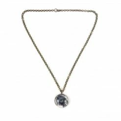 Jewelry Refugee Beads Necklace: Peacock Charm