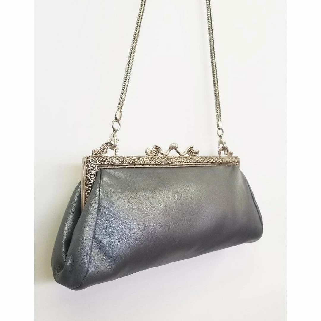 Ricki Designs Bag: Gray Leather #2021 3 Ricki Designs Bag: Gray Leather #2021