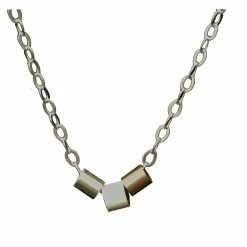 S Tector Necklace: Round Tubing Charms Jewelry