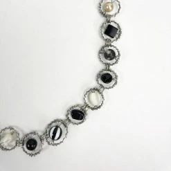Sally Prangley Necklace: Black & White Jewelry