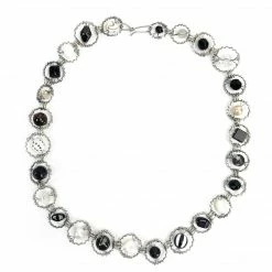 Sally Prangley Necklace: Black & White Jewelry