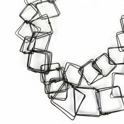 Sally Prangley Necklace: Hammered Squares Jewelry