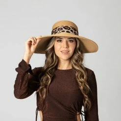 San Diego Hat Co. San Diego Hat Co: Fold Back Bow Sun Hat